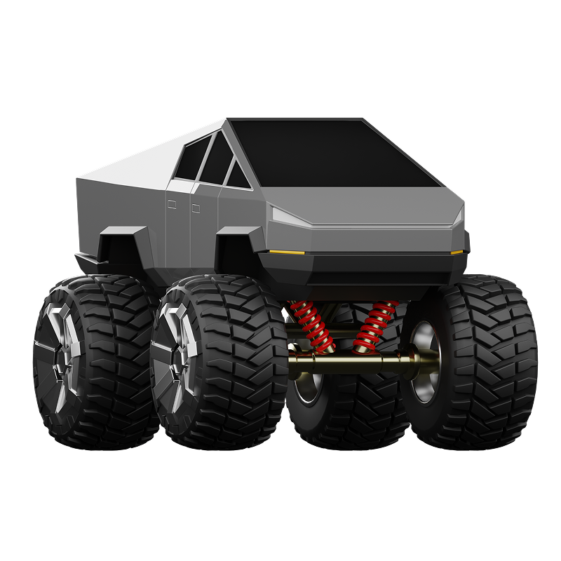 Off-road truck representing the aggressive scenario